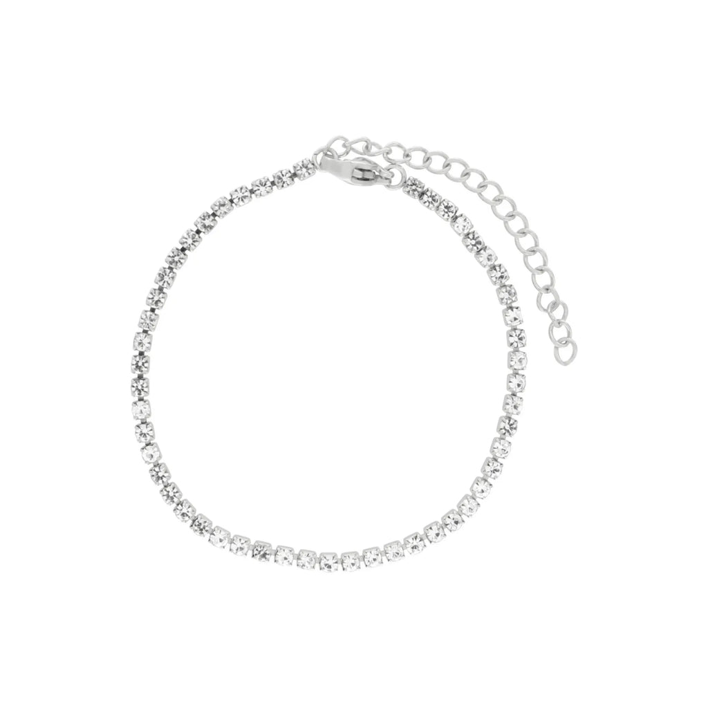 Vattentätt Tennisarmband i Silver - CZ-kristaller (2mm)