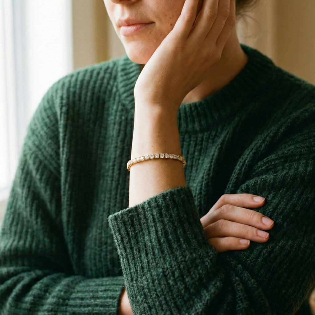 Estelle Tennisarmband - 18K Guld