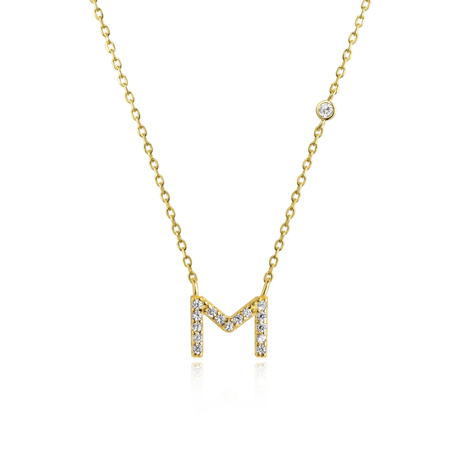 A-Z Letter halsband - Guld