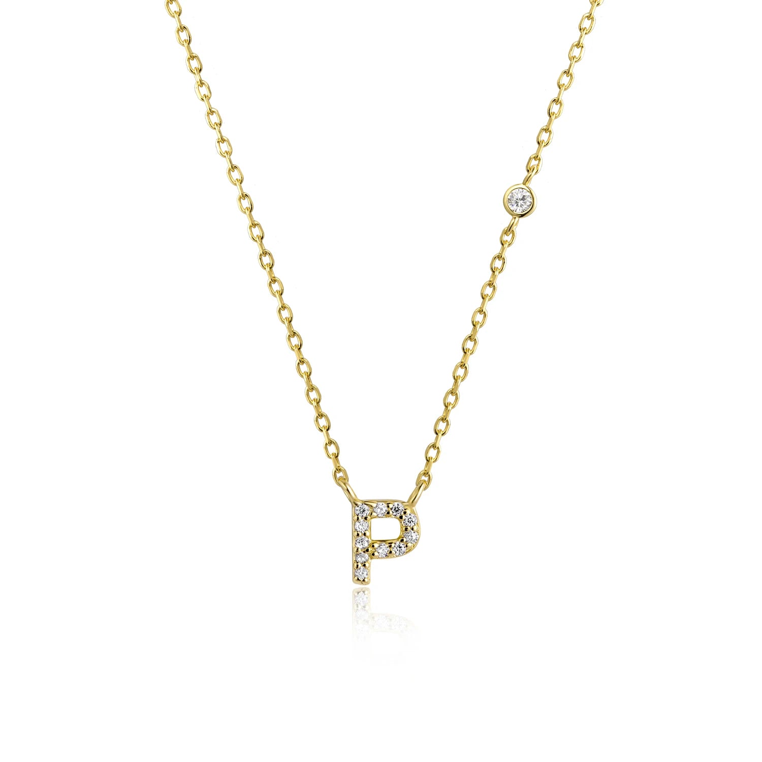 A-Z Letter halsband - Guld