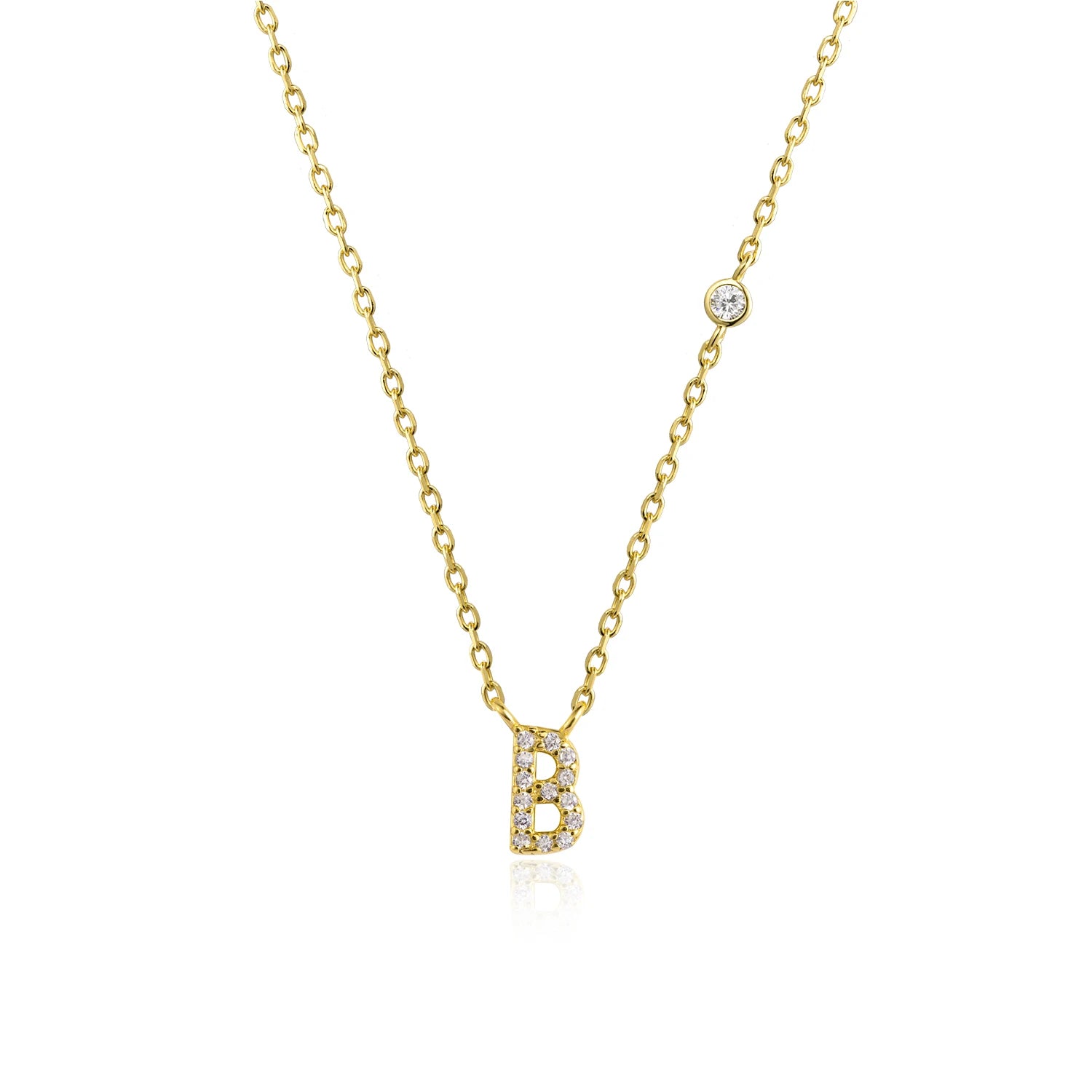A-Z Letter halsband - Guld