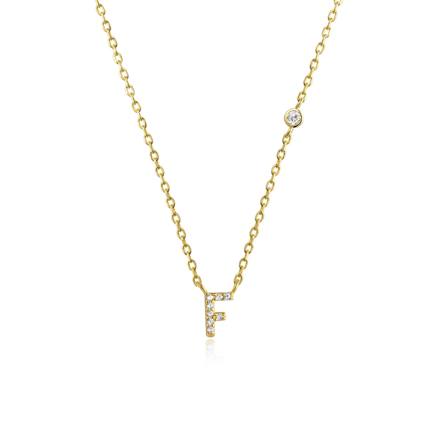 A-Z Letter halsband - Guld