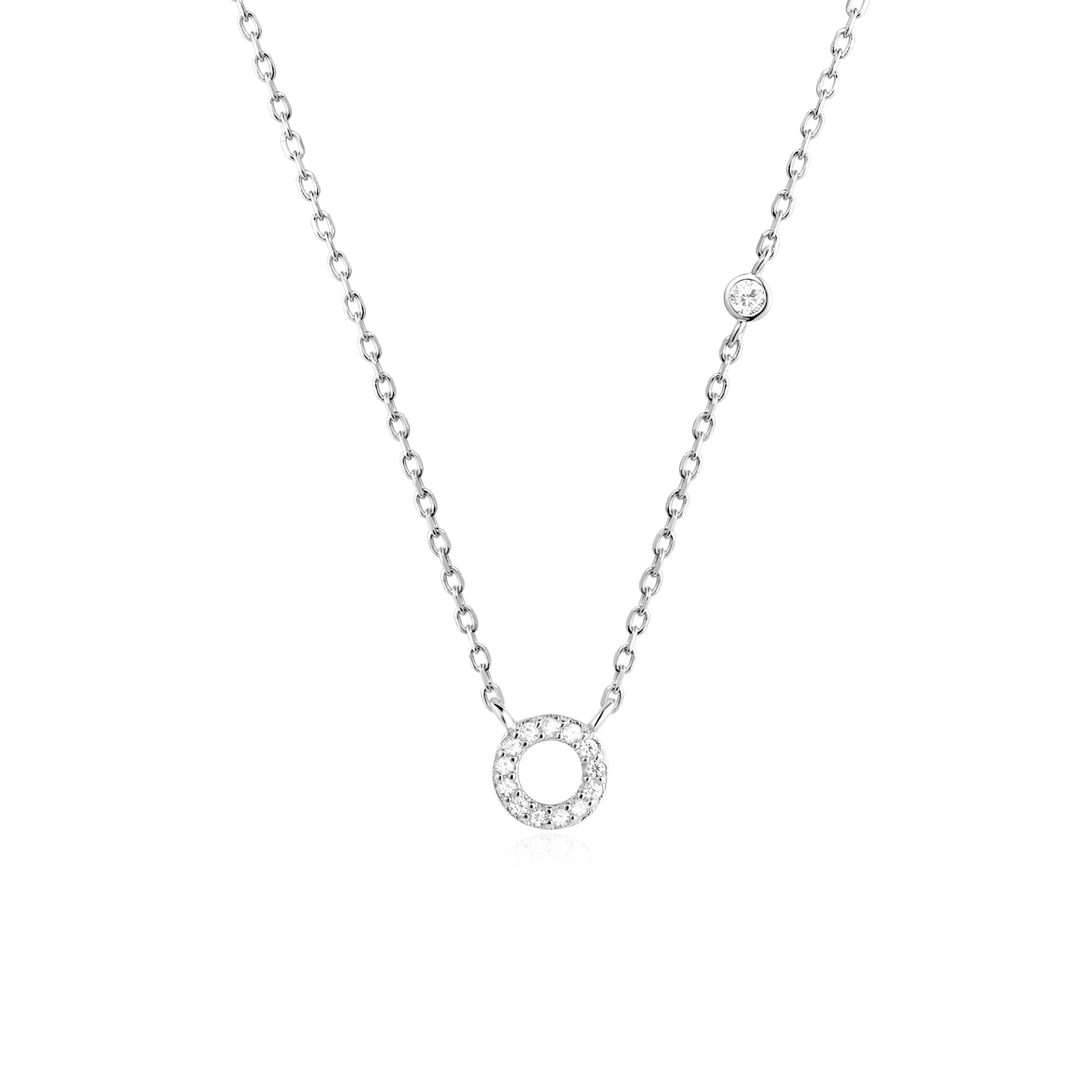 A-Z Letter halsband - Silver