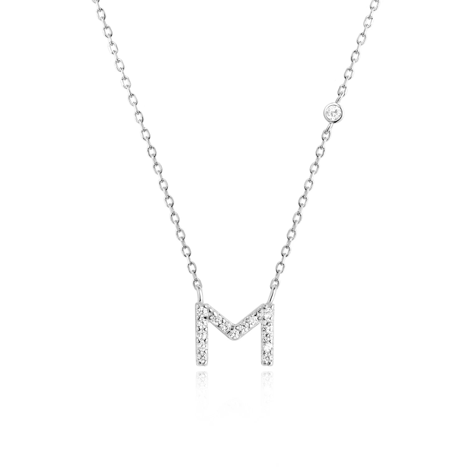 A-Z Letter halsband - Silver