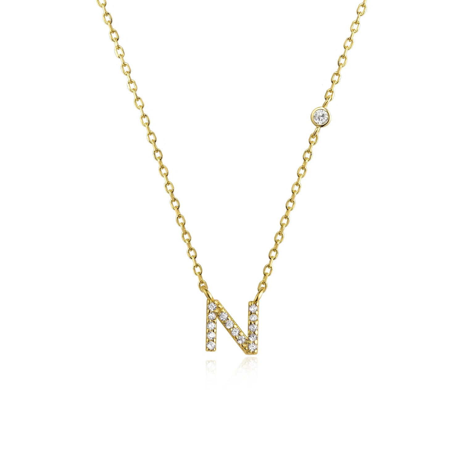 A-Z Letter halsband - Guld