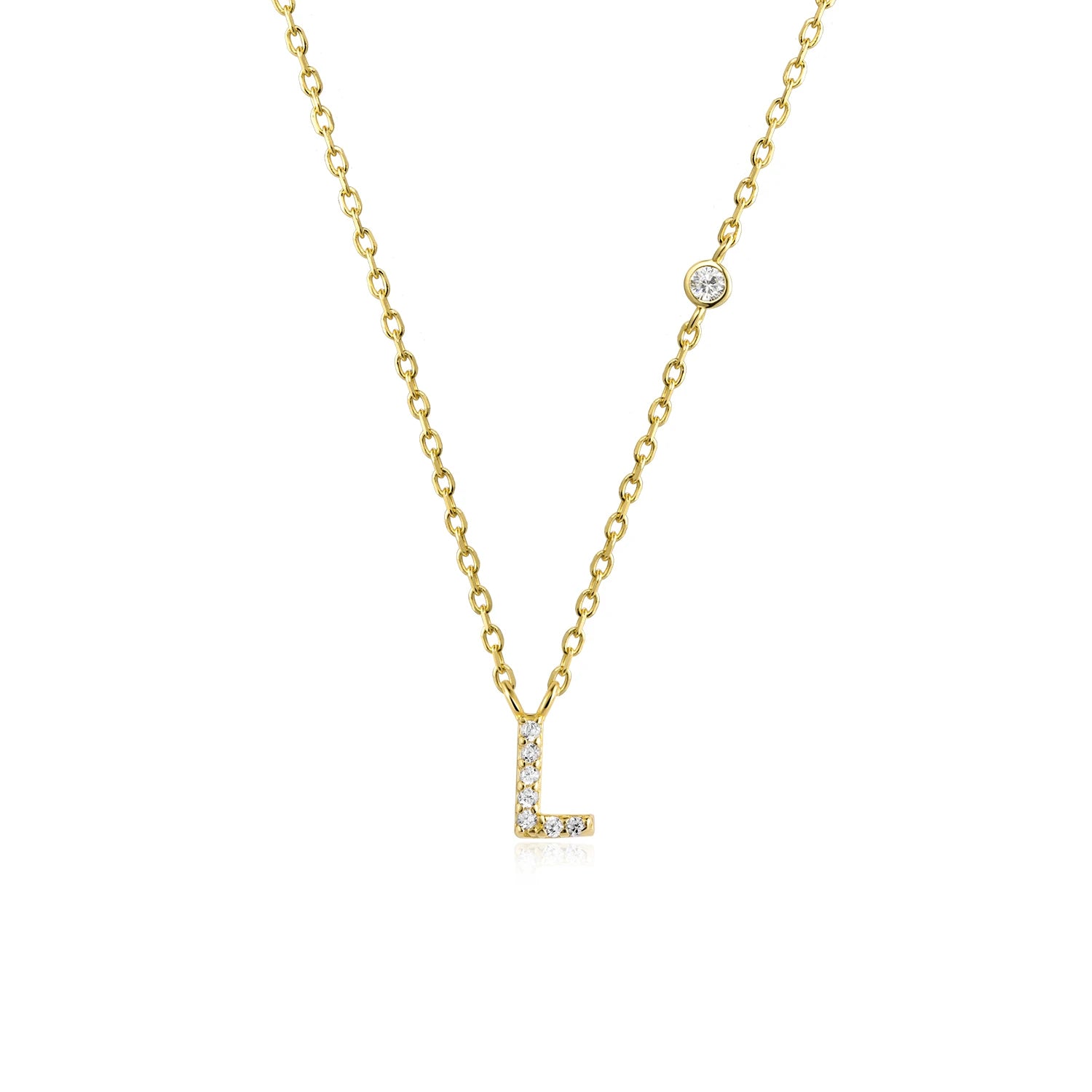 A-Z Letter halsband - Guld