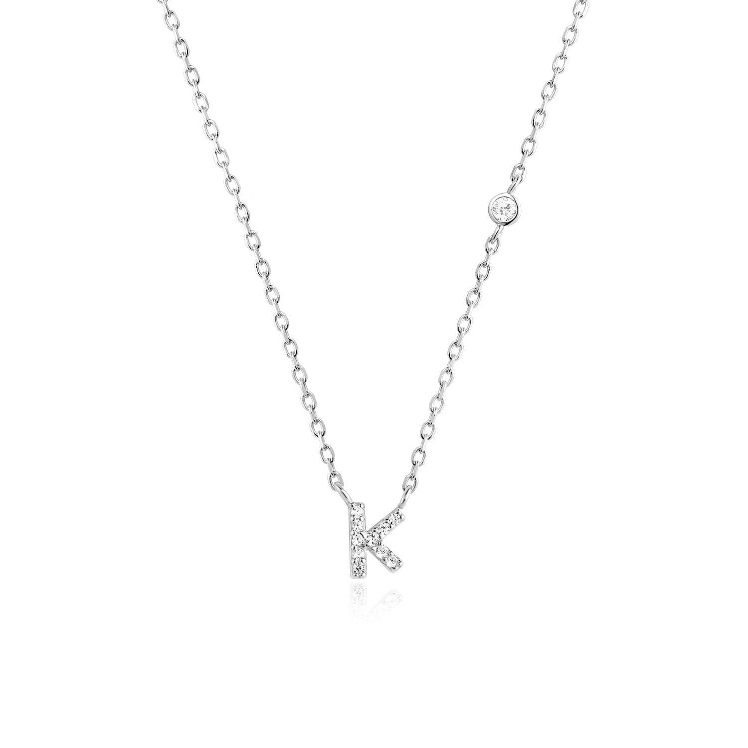 A-Z Letter halsband - Silver