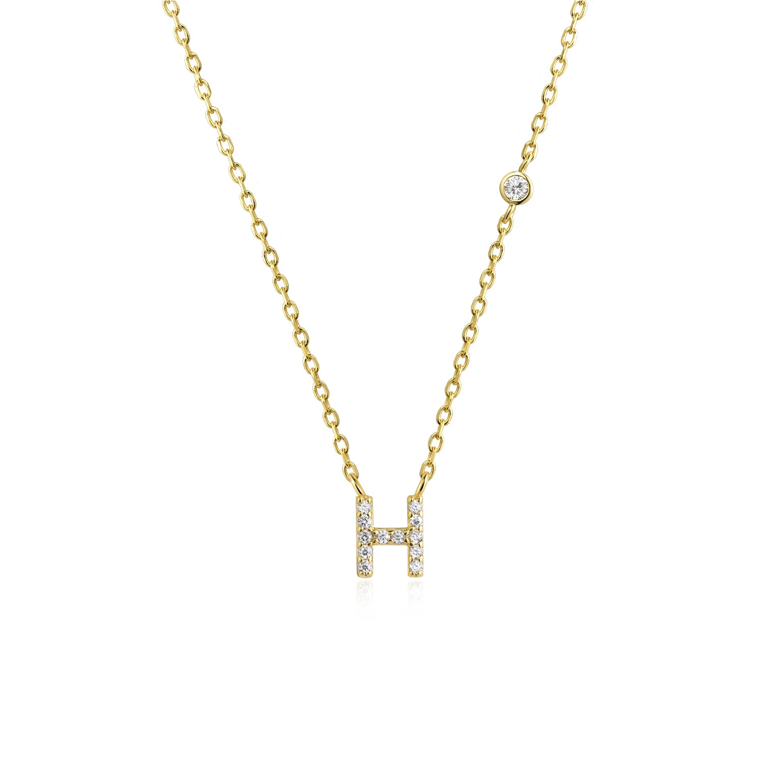 A-Z Letter halsband - Guld