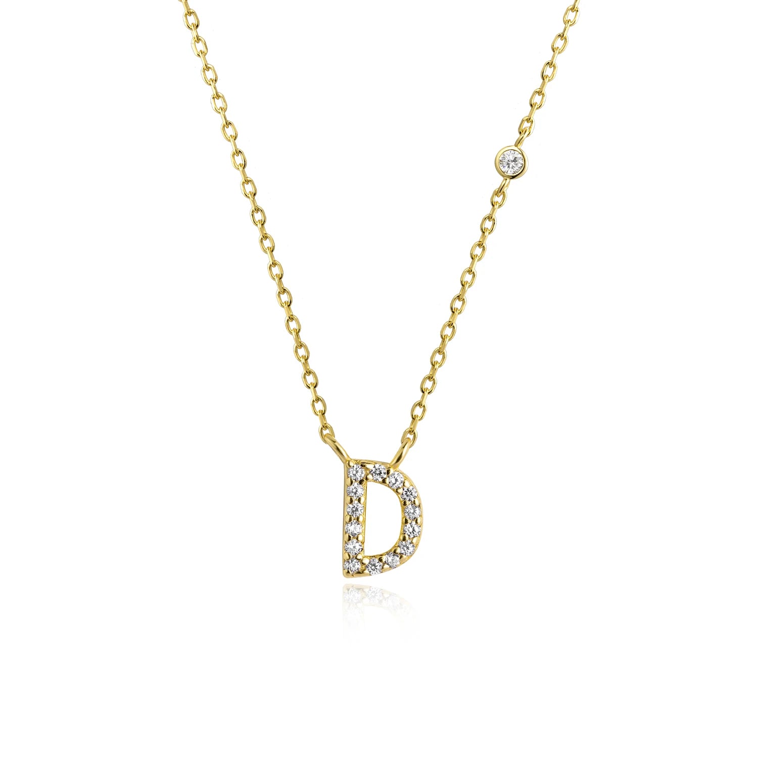 A-Z Letter halsband - Guld