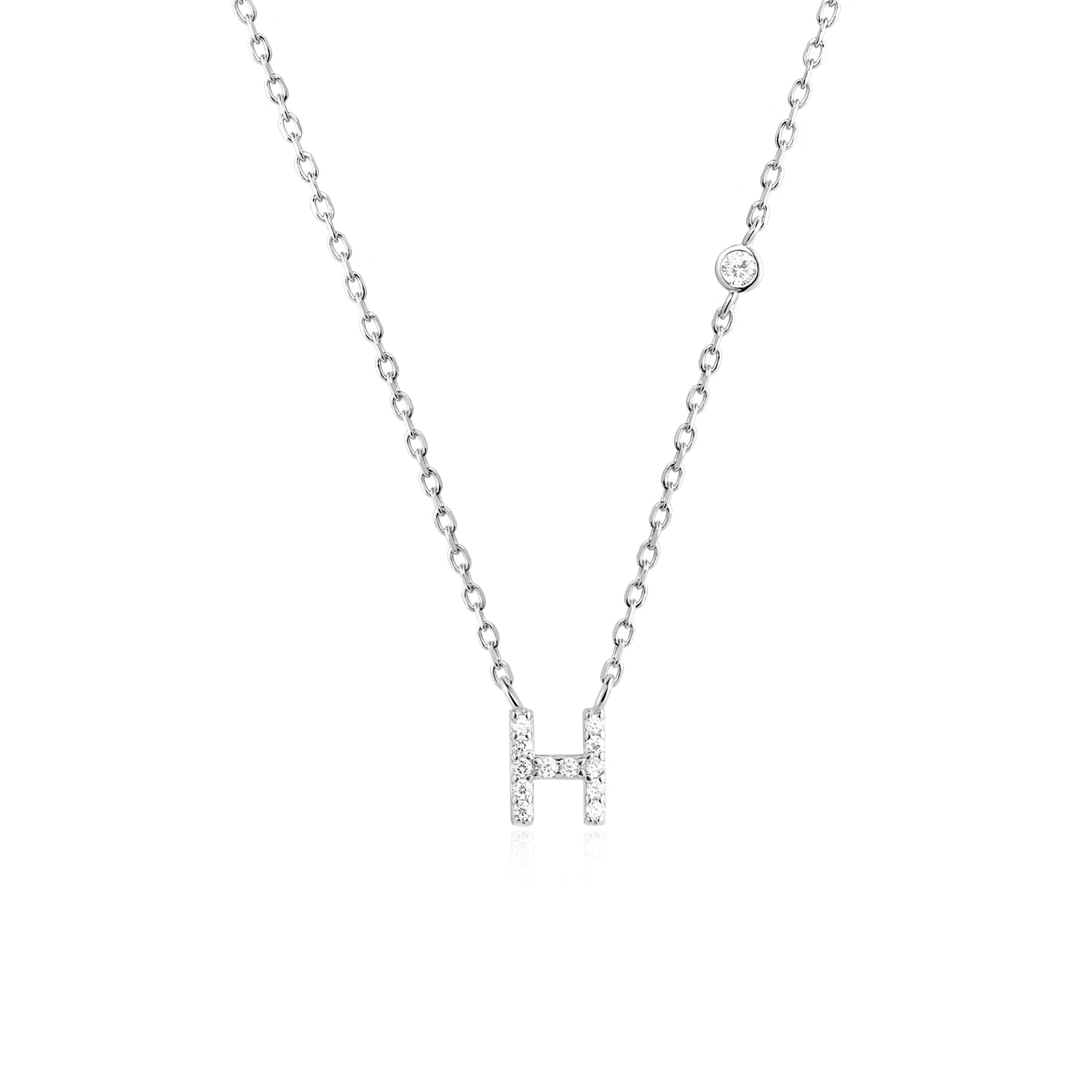 A-Z Letter halsband - Silver