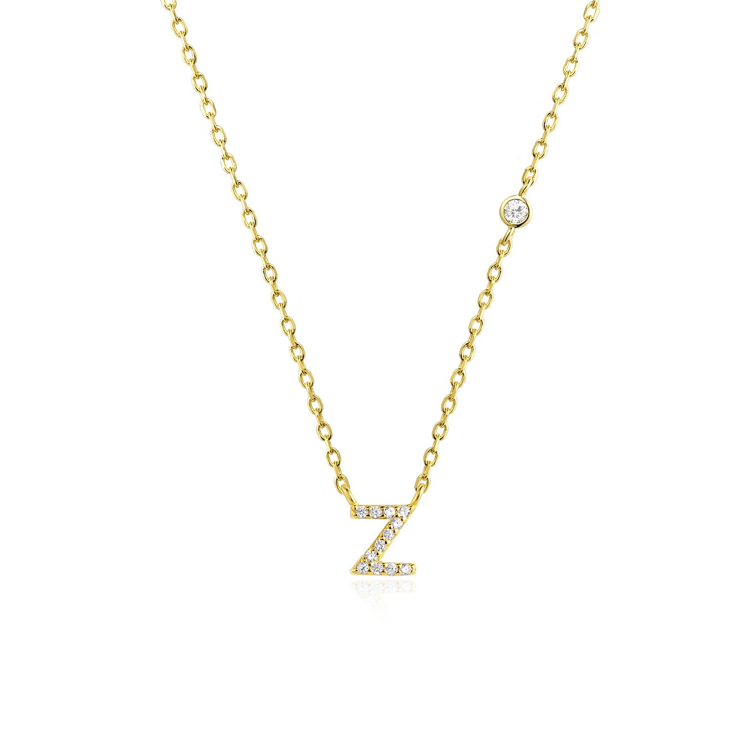 A-Z Letter halsband - Guld