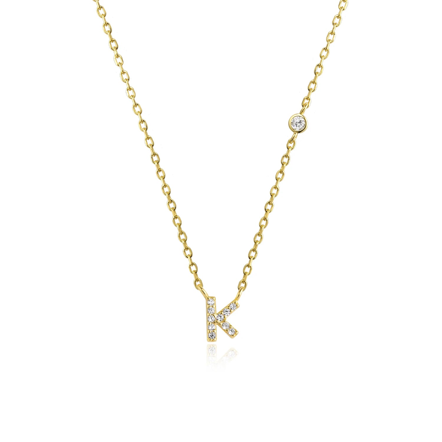 A-Z Letter halsband - Guld
