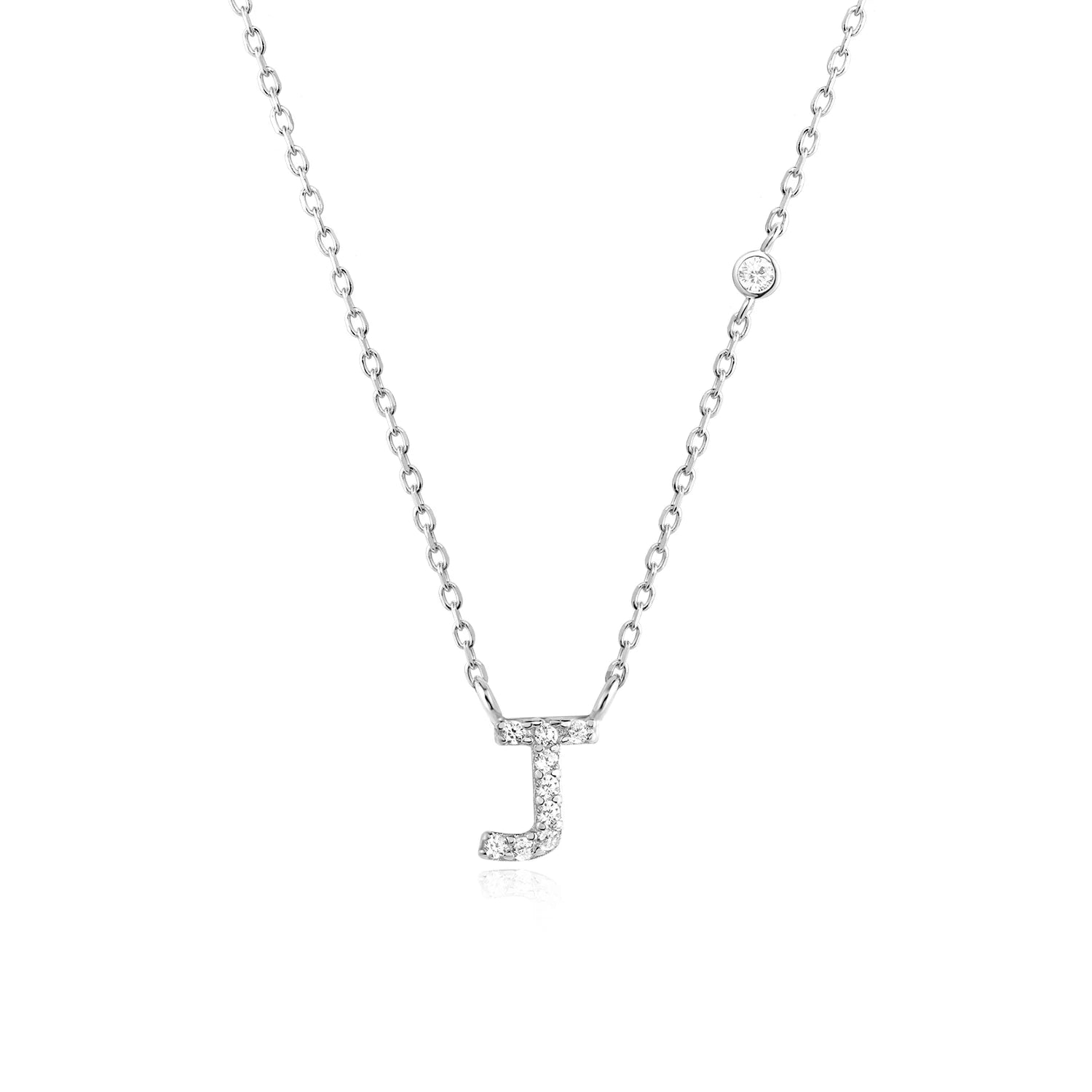 A-Z Letter halsband - Silver