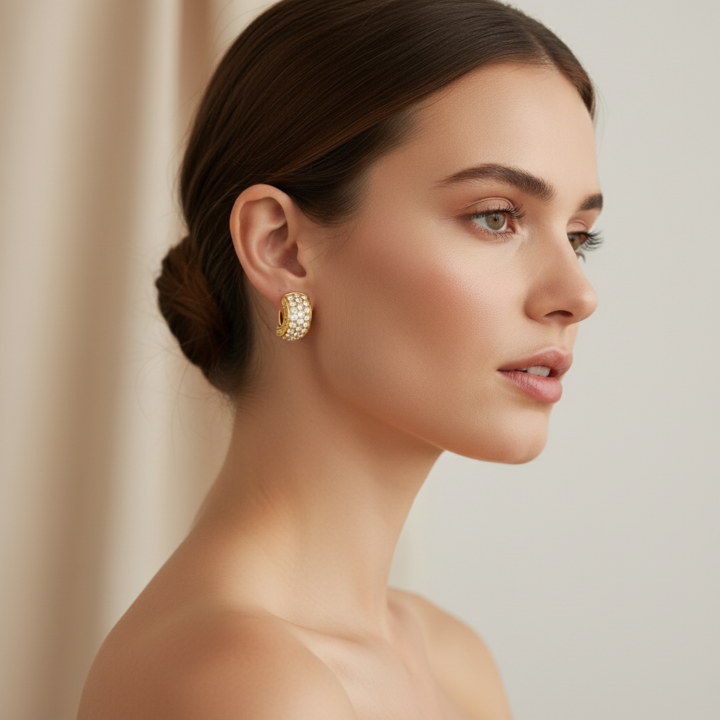 Chunky Hoop-örhängen - Lifestyle