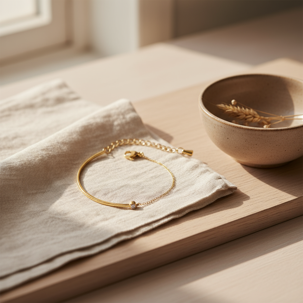 Vattentätt Tunt CZ-armband - Dansk stil