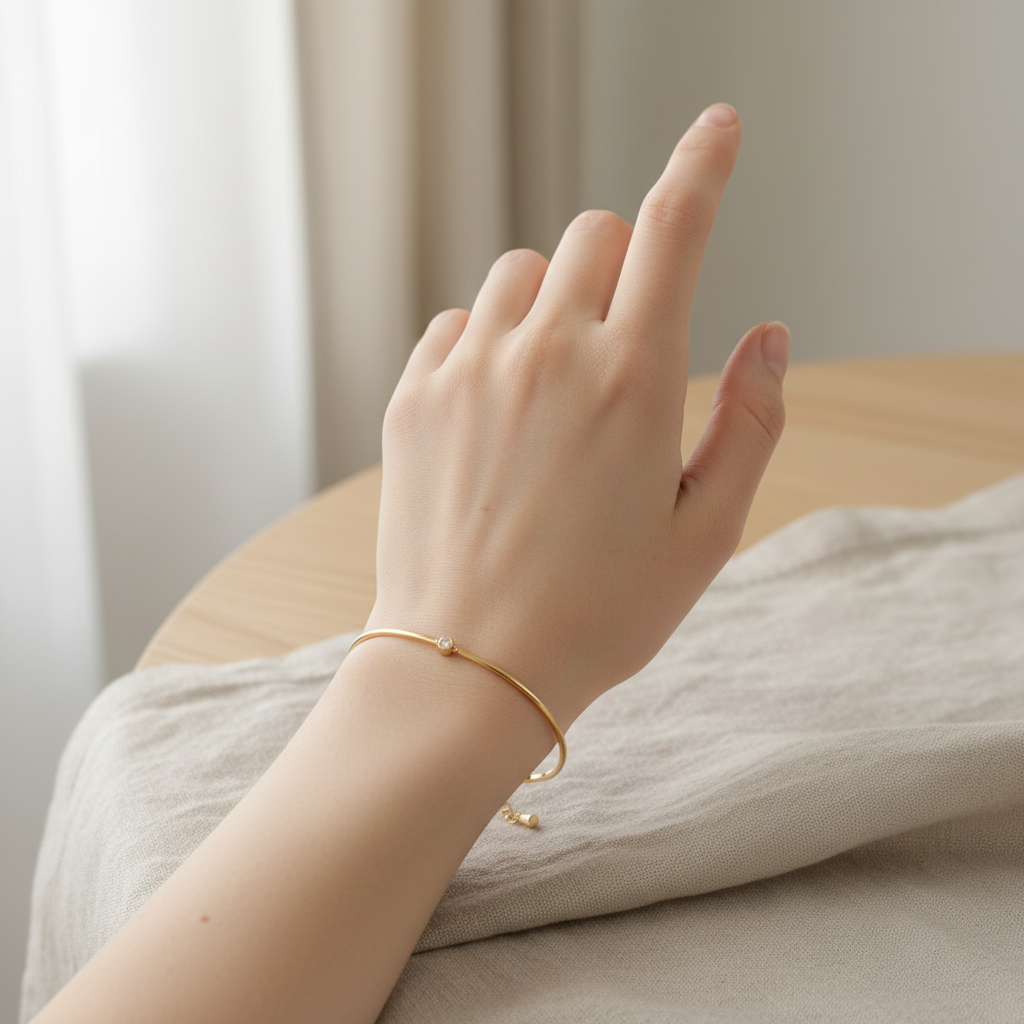 Vattentätt Tunt CZ-armband - Realistisk Lifestyle